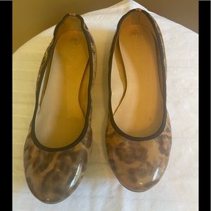 J Crew leopard flats